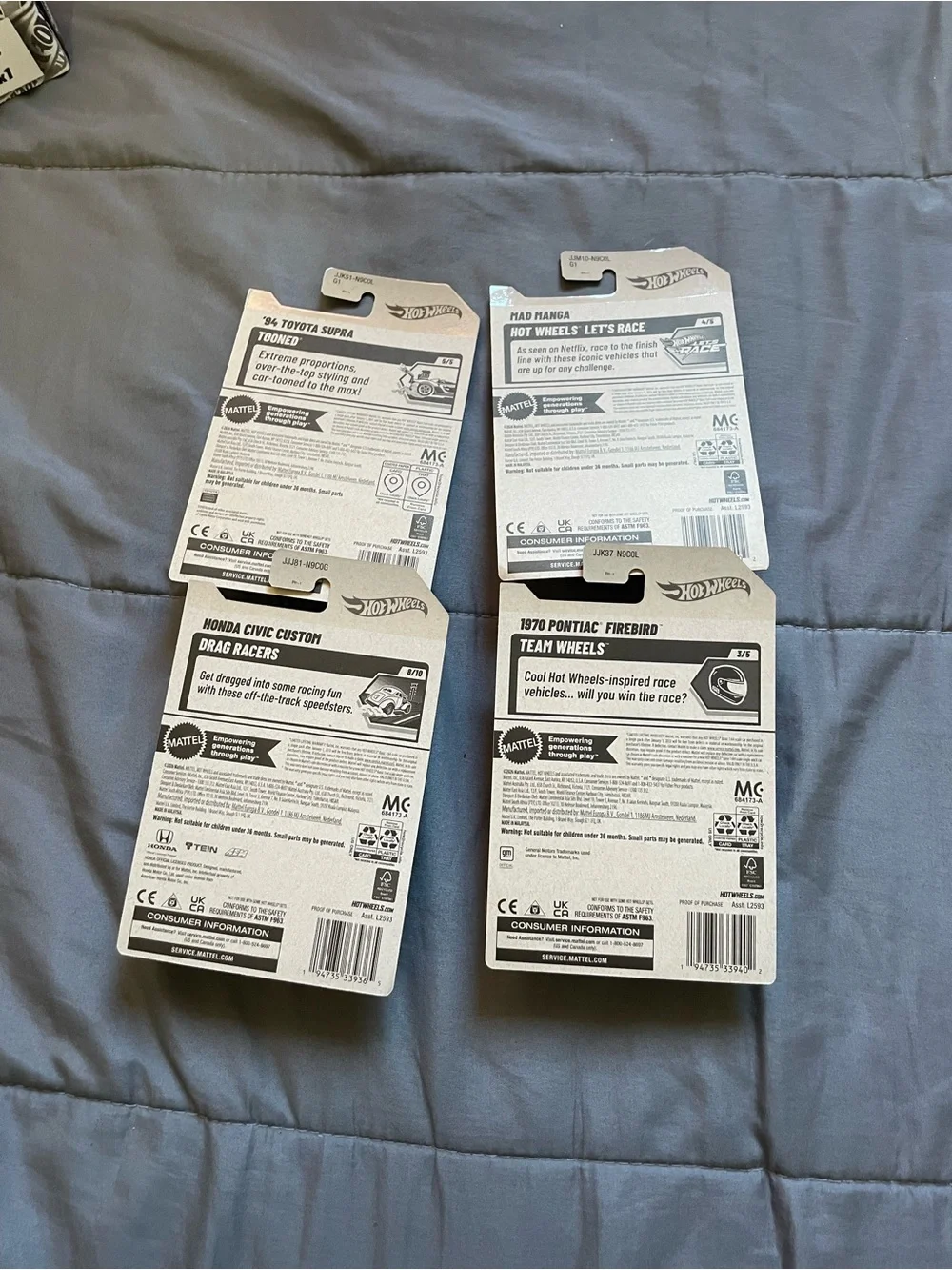 4 hotwheels